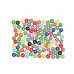 Hicello 100PCS 9mm Decorative Buttons For Needlework Resin Plastic Button For Dolls Scrapbooking Sewing Buttons 2 Holes