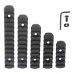 Gohantee modular external rail systems M-LOK Polymer Picatinny Weaver Rail Section Set 5 7 9 11 13 Slot 5PCS 5 Rail Set