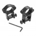 Gohantee High Profile 1"" Scope Rifle Ring Picatinny Weaver Rail Laser Light Mount 2PCS