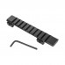 Gohantee 125mm Length 11mm to 20mm Picatinny Weaver Rail With 10 Slots For Rifle Scope