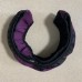 Mtsooning Leather Car Steering Wheel Cover Anti-slip Protector Accessories Purple & Black