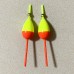 SLHEE 2pcs Fishing Buoys Floats And Bobbers Oval Stick Floats Weighted Slip Bobbers Kit Fishing Tackle