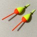 SLHEE 2pcs Fishing Buoys Floats And Bobbers Oval Stick Floats Weighted Slip Bobbers Kit Fishing Tackle