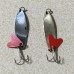 SLHEE 2 x Bionic 14g 4.5cm Fishing Lures With Hook Vib Spoonbait Hard Baits Spinner Lure Fishing Spoon Spinner Fishing Baits Artificial