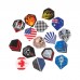 SURIEEN 45pcs Dart Flights in 15 Kinds of Patterns RARE Darts Fin Feather Value Flights Accessories