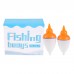 SURIEEN 2pcs 40g 50g Luminous Fishing Buoys Night Float Light Stick Plastic Bobber Sea Rock Fishing Striking Floats