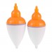 SURIEEN 2pcs 40g 50g Luminous Fishing Buoys Night Float Light Stick Plastic Bobber Sea Rock Fishing Striking Floats