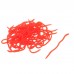 SURIEEN 100pcs Red Plastic Worms Soft Bait Shrimp odor Smell Silicone Artificial Lure Fishy Lifelike Earthworm Carp Bass Pesca Fishing Tackle