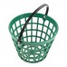 SURIEEN One Portable Golf Ball Basket Green Durable Nylon Golfball Container Carriers with Handle