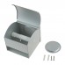 DRELD Towel dispensers WC Tissue Box Wall-mounted Toilet Ashtray Rack Silver Shower Room Pendant Space Aluminum Storage Box