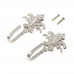 Etermeta 2Pcs Vintage Maple Leaves Pattern Wall Tieback Hooks Curtain Towel Hanger Holder