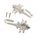 Etermeta 2Pcs Vintage Maple Leaves Pattern Wall Tieback Hooks Curtain Towel Hanger Holder