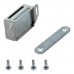 DRELD Stainless Steel Door Stop Magnet Latch Lock Cabinet Bumper Catch with Screws Furniture Closer Push Open System Fitting Hardware