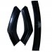 Yetaha 1 x Black Automobile Front Bumper Lip Chin Spoiler Splitter For Car Truck SUV