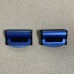 Yetaha 2x Blue Car Seat Belts Clips Fitted Safety Adjustable Stopper Buckle Plastic Clip Interior