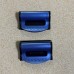 Yetaha 2x Blue Car Seat Belts Clips Fitted Safety Adjustable Stopper Buckle Plastic Clip Interior