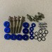 Yetaha Blue Engine Valve Cover Washers Bolts Set Engine Rebuild Kits For HONDA Civic B-Series