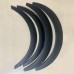 Yetaha 4Pcs/Set Universal Flexible Car SUV Off-road Fender Flare Lips Wheel Arch Protector Cover Mud Guards