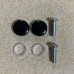 Yetaha Car License Plate Fasteners Frame Shield Screw Cap Cover Screw Nut Cap + Bolt for Car Truck Motorcycle