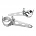 Yetaha Silver 35mm-43mm Motorcycle Headlight Mount Bracket Fork Ear Chopper for Racer Harley