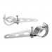 Yetaha Silver 35mm-43mm Motorcycle Headlight Mount Bracket Fork Ear Chopper for Racer Harley