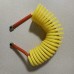 Yetaha 7.5m Yellow PU Trailer Air Brake Coiled Hose Spring Air Pipe Helix Trachea Tube for Heavy Truck