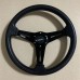 Yetaha Universal Racing PU Leather Steering Wheel 350mm 14inch Aluminum Alloy Auto Sport Drifting Deep Dish Corn Style