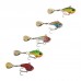 Gohantee 5pcs Rotating Metal VIB Vibration Bait Spinner Spoon Fishing Lures 5g 10g 20g Jigs Trout Winter Fishing Hard Baits Tackle Pesca