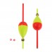 Gohantee 2pcs Fishing Floats And Bobbers Oval Stick Floats Weighted Slip Bobbers Kit New